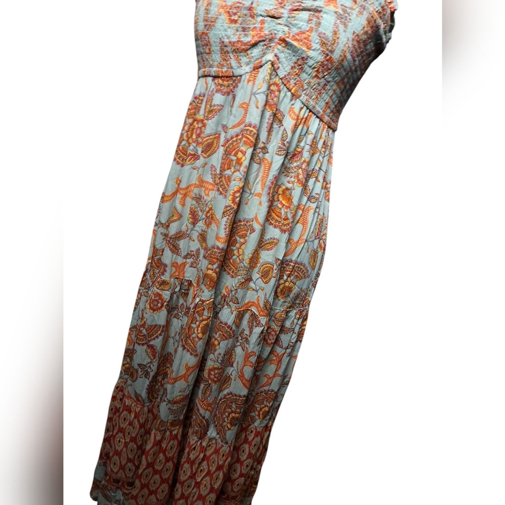 ANGIE Floral Strapless Dress - Multicolor NWT SIZE LARGE - Picture 3 of 5